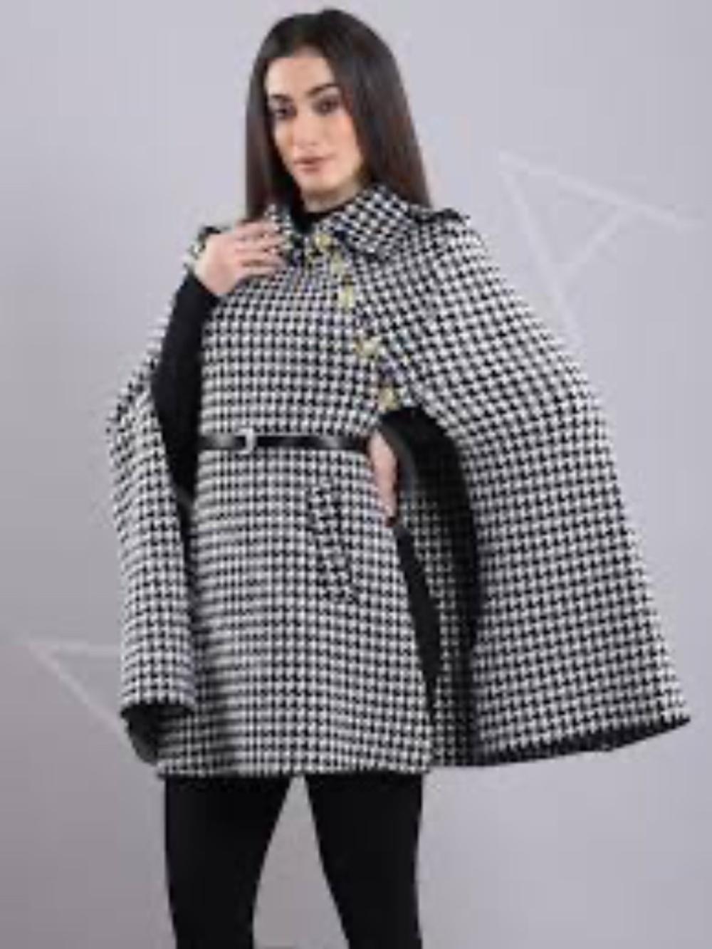 One of a Kind Unique Artisan Wool Cape